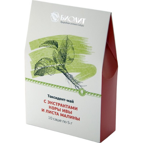 Купить Токсидонт-май с экстрактами коры ивы и листа малины  г. Томск  