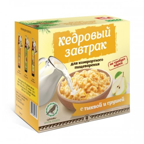 Купить Завтрак кедровый для комфортного пищеварения с тыквой и грушей  г. Томск  